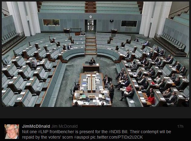 An epic @R_Chirgwin Twitter rant in disgust at Coalition #NDIS No
Show