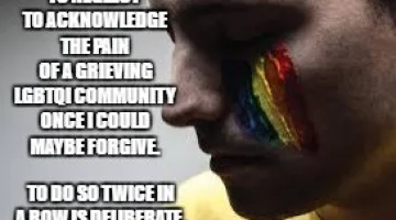 PM's sin of omission, twice, damn right it's political!