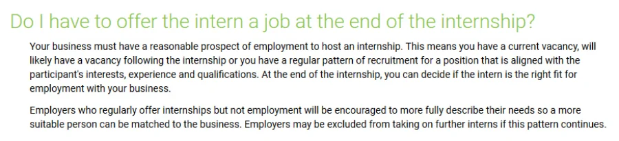 The AHA PaTH internship deal looks like an expensive taxpayer funded shout?